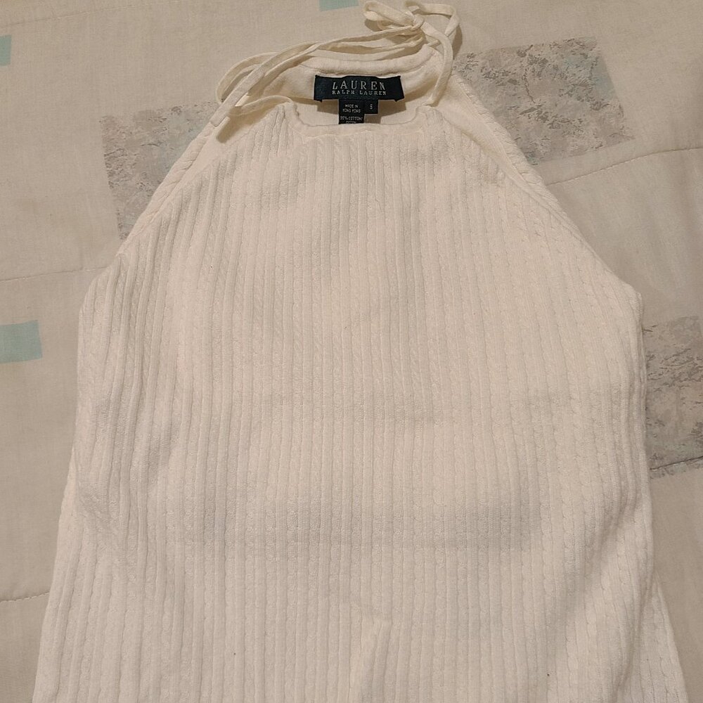 Women’s Ralph Lauren cotton knit halter top